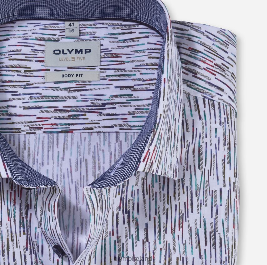 Clothing OLYMP Level Five Body Fit, Business Shirt, Modern Kent, Emerald 24L846714