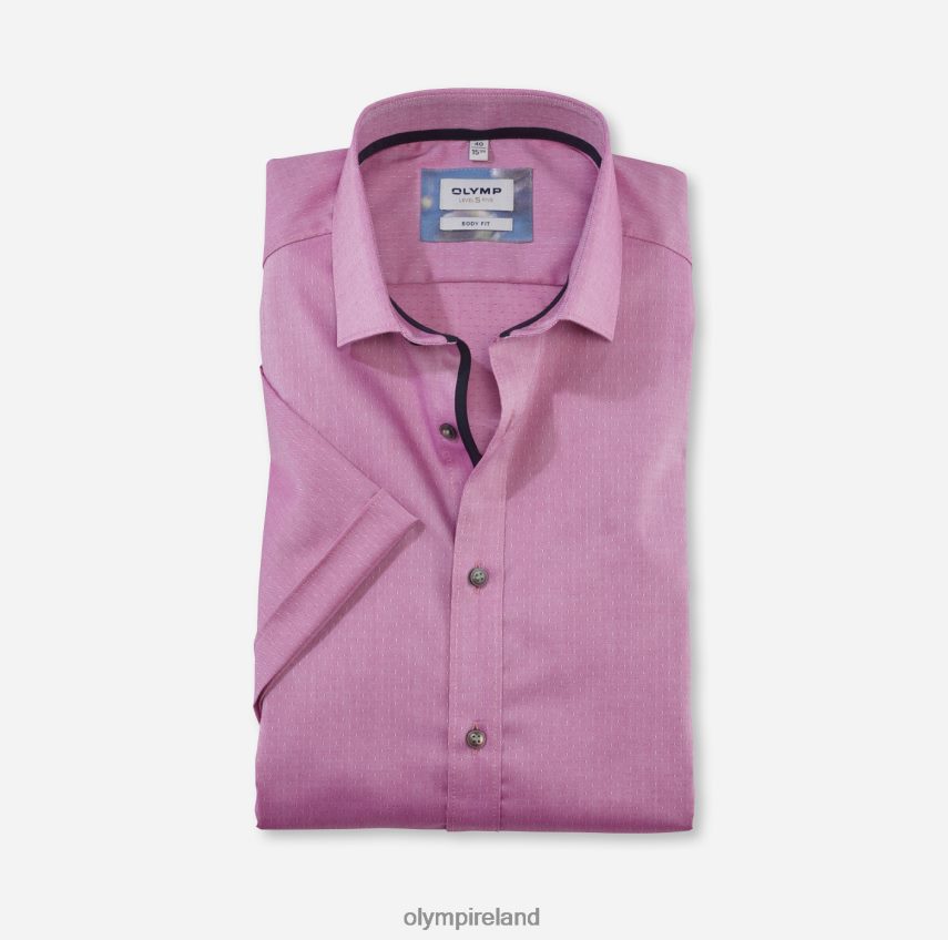 Clothing OLYMP Level Five Body Fit, Business Shirt, Modern Kent, Fuchsia 24L846597