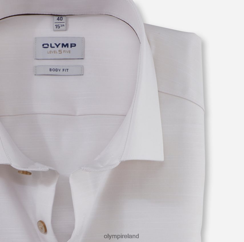 Clothing OLYMP Level Five Body Fit, Business Shirt, Modern Kent, Light Beige 24L846694