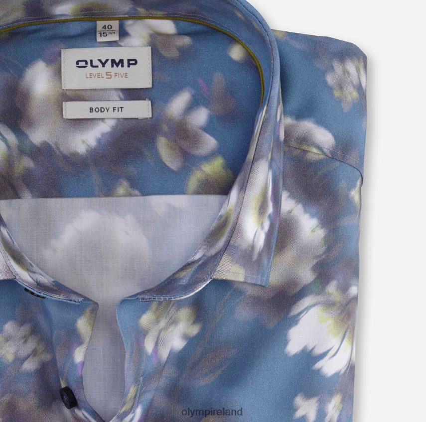 Clothing OLYMP Level Five Body Fit, Business Shirt, Modern Kent, Lime 24L846604