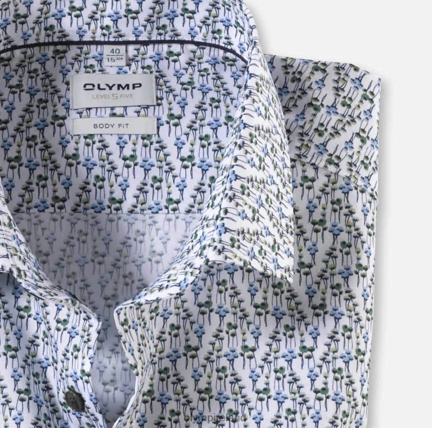 Clothing OLYMP Level Five Body Fit, Business Shirt, Modern Kent, Lime 24L846764