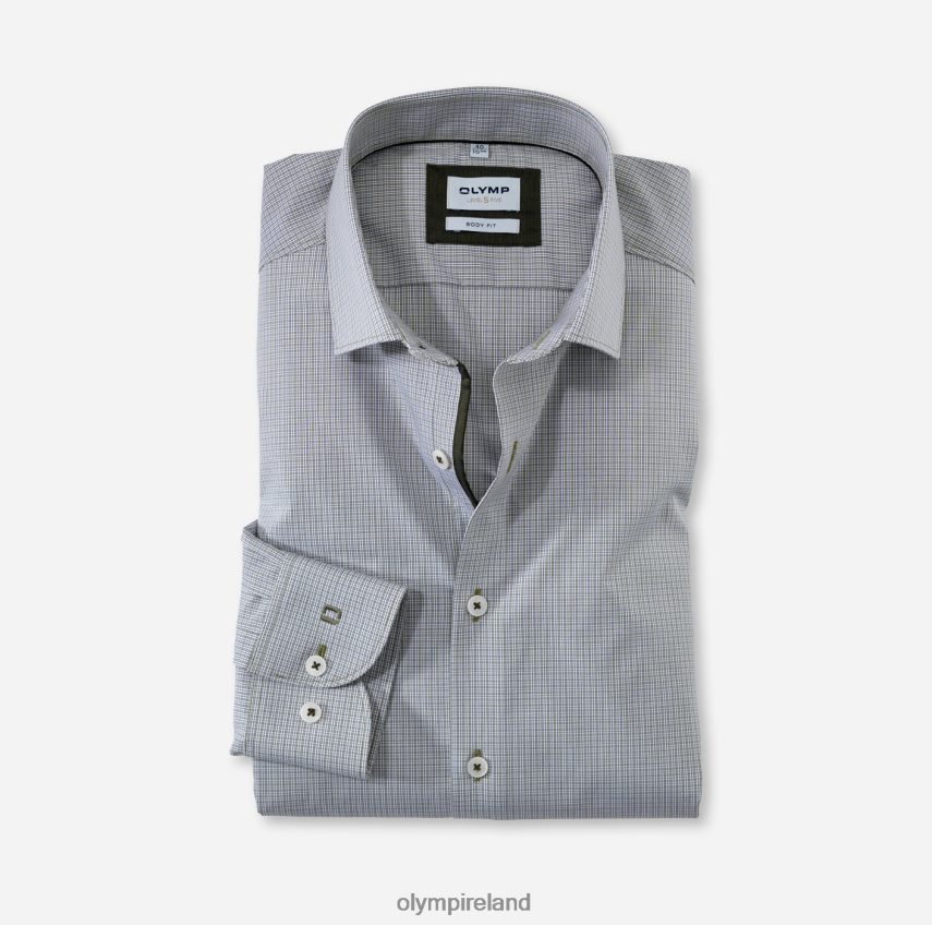 Clothing OLYMP Level Five Body Fit, Business Shirt, Modern Kent, Lime Green 24L846824