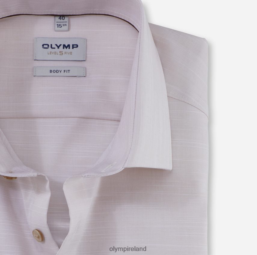 Clothing OLYMP Level Five Body Fit, Business Shirt, Modern Kent, Natural 24L846606