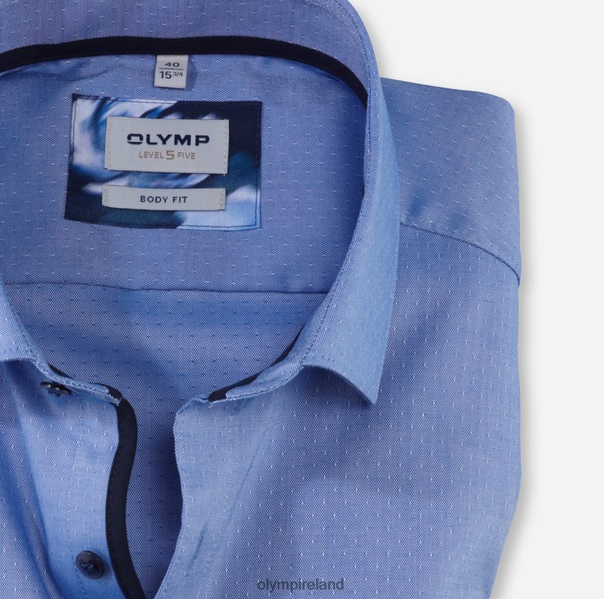 Clothing OLYMP Level Five Body Fit, Business Shirt, Modern Kent, Royal 24L846651