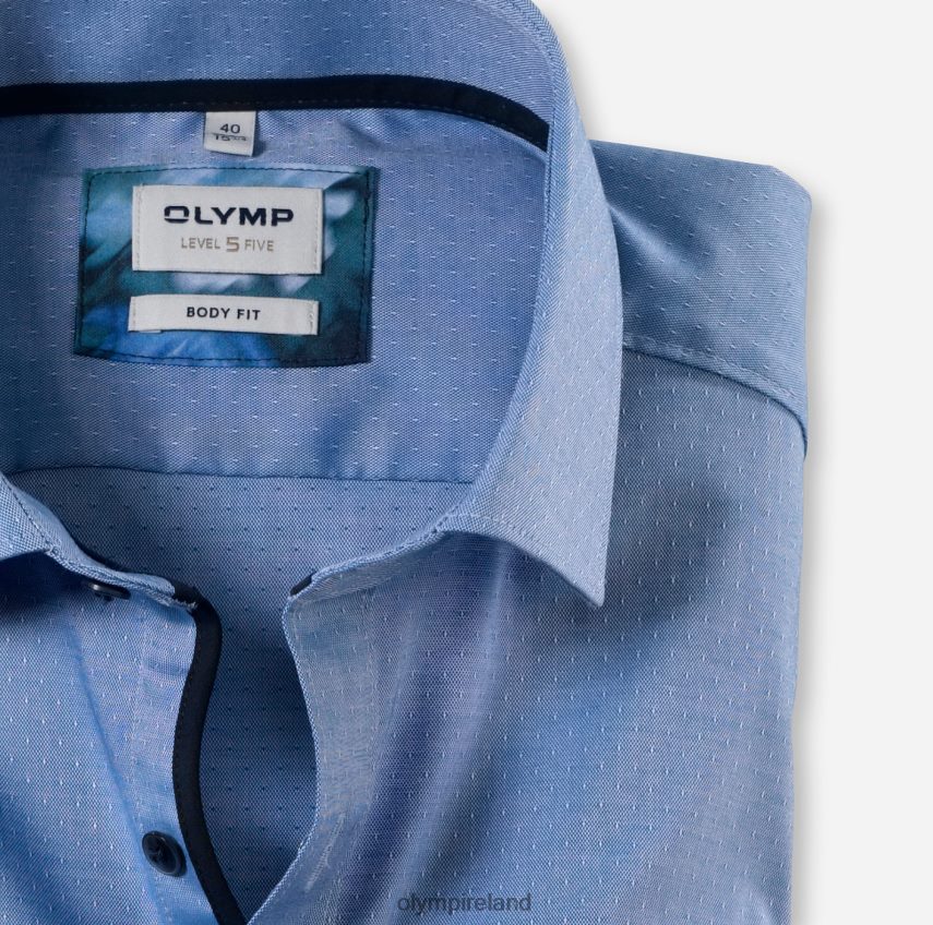 Clothing OLYMP Level Five Body Fit, Business Shirt, Modern Kent, Royal 24L846729
