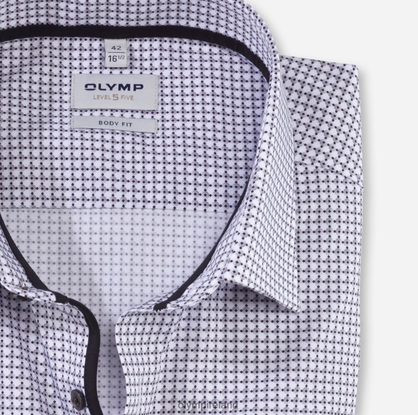 Clothing OLYMP Level Five Body Fit, Business Shirt, New York Kent, Black 24L846359