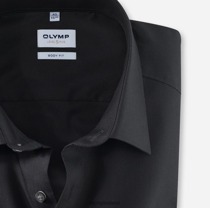 Clothing OLYMP Level Five Body Fit, Business Shirt, New York Kent, Black 24L846843