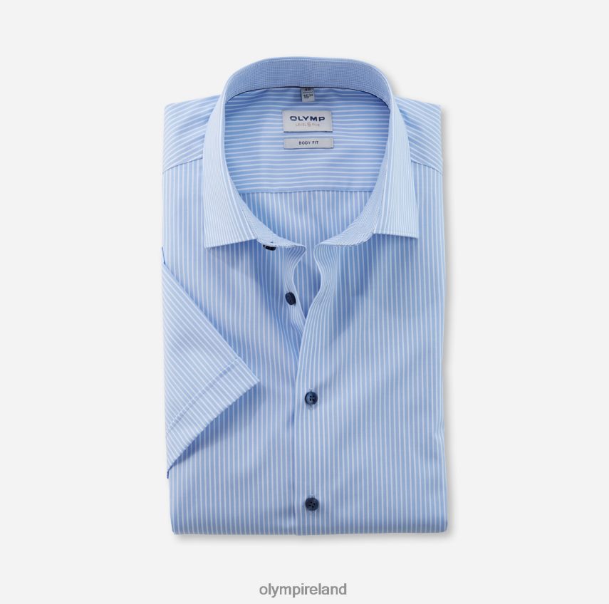 Clothing OLYMP Level Five Body Fit, Business Shirt, New York Kent, Bleu 24L846536