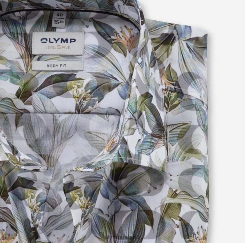 Clothing OLYMP Level Five Body Fit, Business Shirt, New York Kent, Brass 24L846350