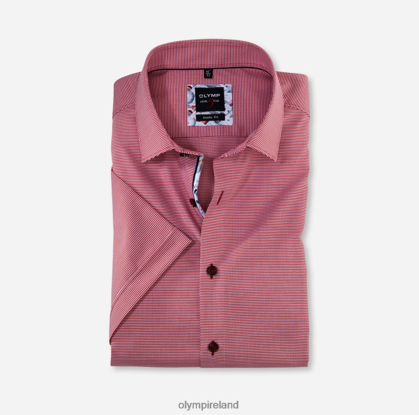 Clothing OLYMP Level Five Body Fit, Business Shirt, New York Kent, Brick Red 24L846827