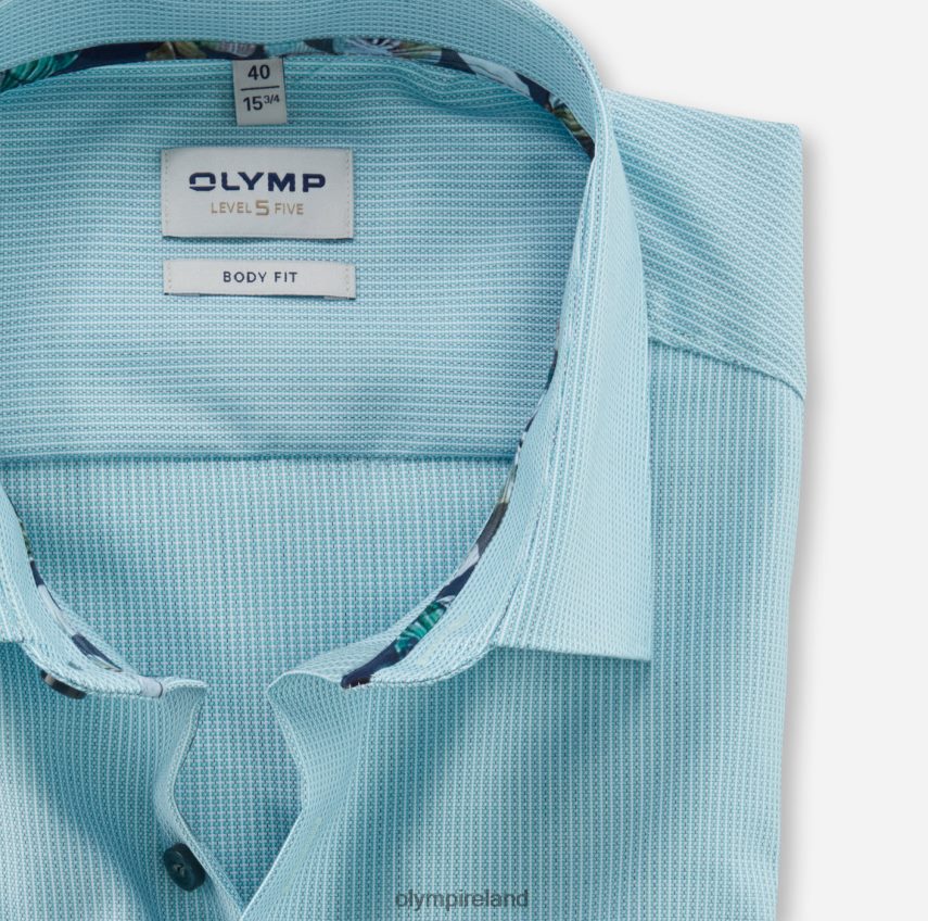 Clothing OLYMP Level Five Body Fit, Business Shirt, New York Kent, Emerald 24L846655