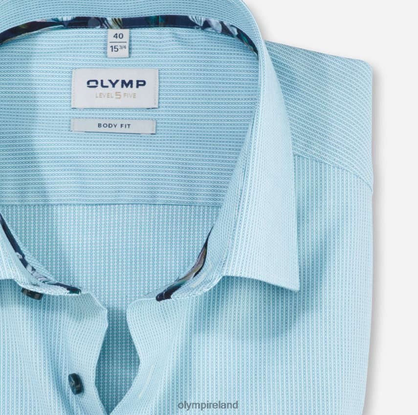 Clothing OLYMP Level Five Body Fit, Business Shirt, New York Kent, Emerald 24L846784