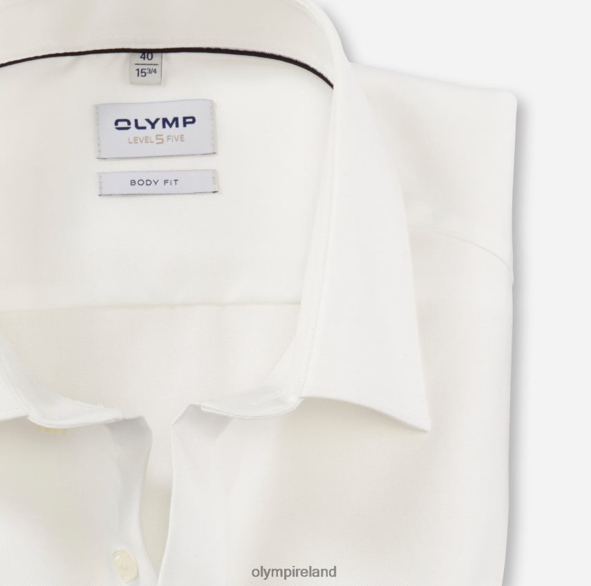 Clothing OLYMP Level Five Body Fit, Business Shirt, New York Kent, Light Beige 24L846417