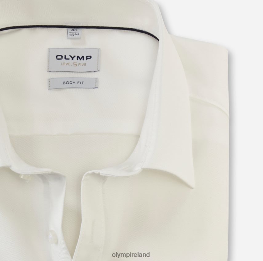 Clothing OLYMP Level Five Body Fit, Business Shirt, New York Kent, Light Beige 24L846582