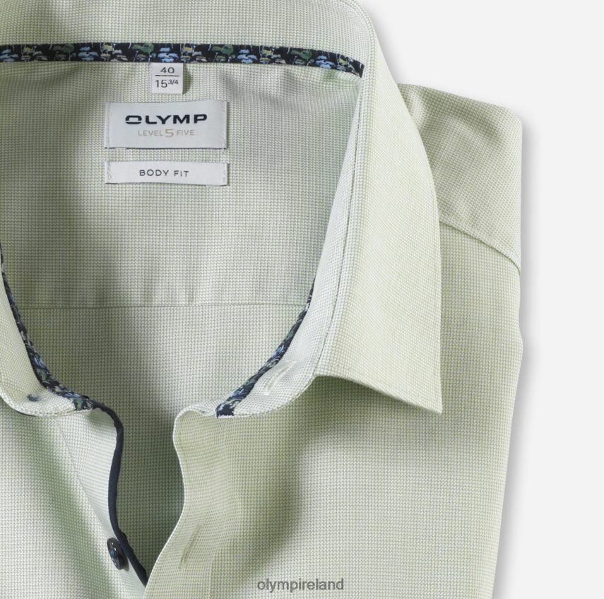 Clothing OLYMP Level Five Body Fit, Business Shirt, New York Kent, Lime 24L846749