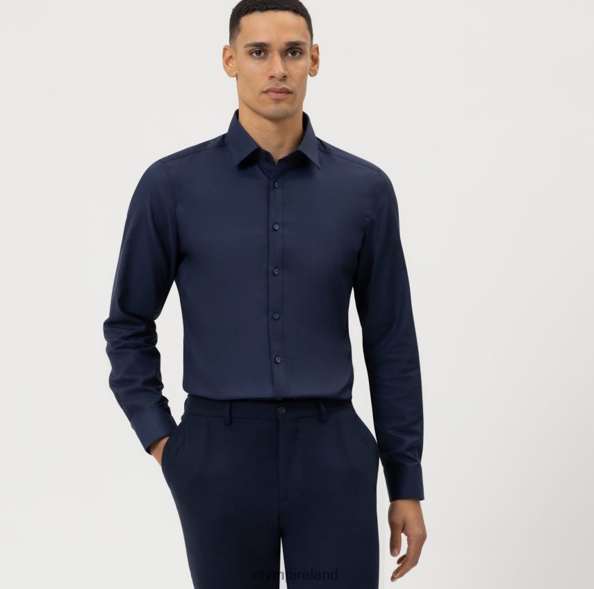 Clothing OLYMP Level Five Body Fit, Business Shirt, New York Kent, Midnight Blue 24L846495