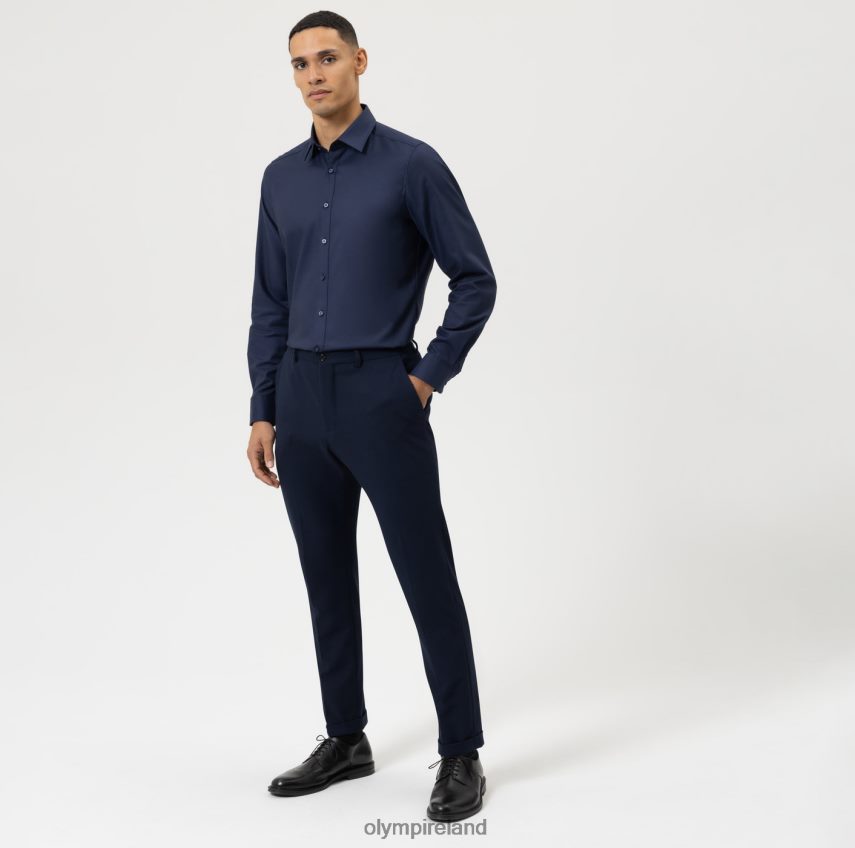 Clothing OLYMP Level Five Body Fit, Business Shirt, New York Kent, Midnight Blue 24L846495