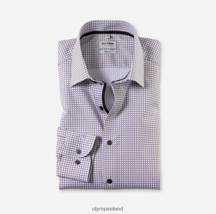 Clothing OLYMP Level Five Body Fit, Business Shirt, New York Kent, Natural 24L846507