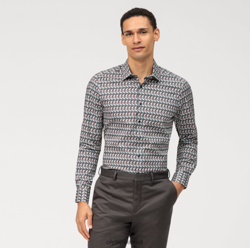 Clothing OLYMP Level Five Body Fit, Business Shirt, New York Kent, Olive 24L846583