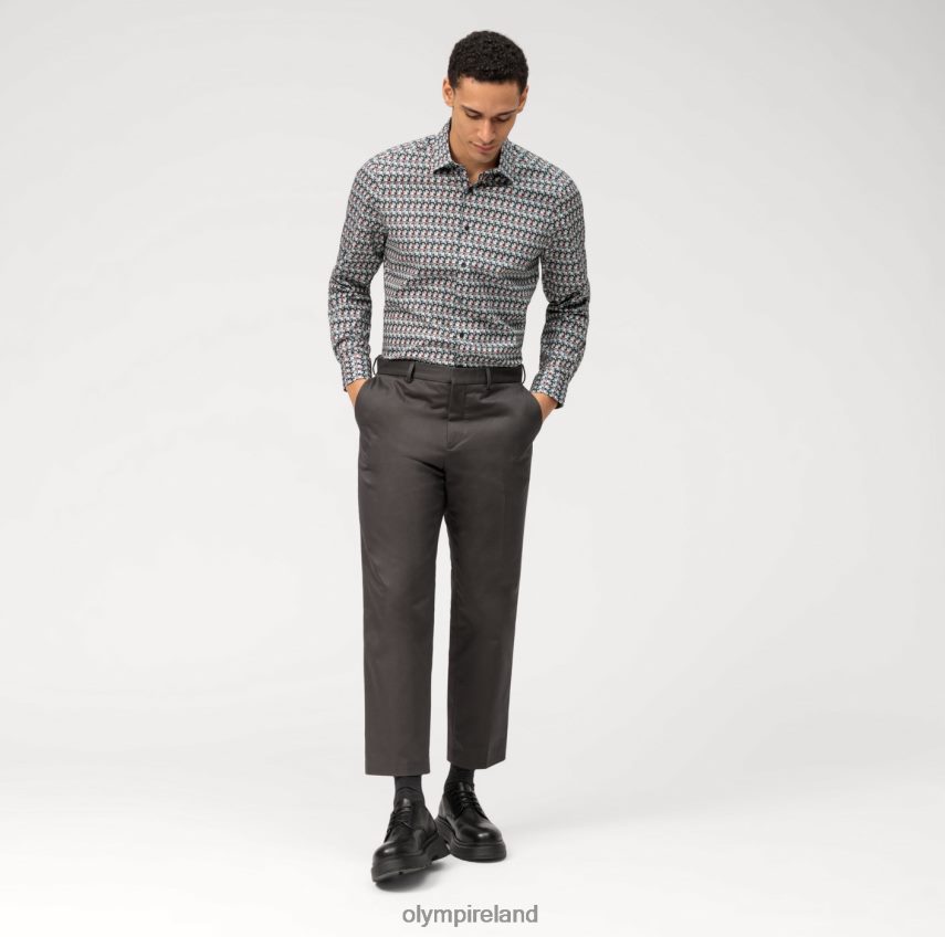 Clothing OLYMP Level Five Body Fit, Business Shirt, New York Kent, Olive 24L846583