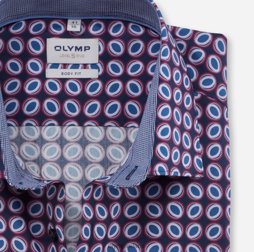 Clothing OLYMP Level Five Body Fit, Business Shirt, New York Kent, Rose 24L846732