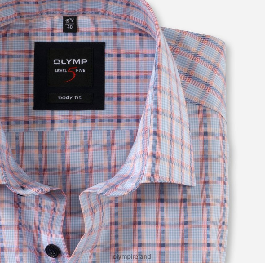 Clothing OLYMP Level Five Body Fit, Business Shirt, New York Kent, Salmon 24L846812