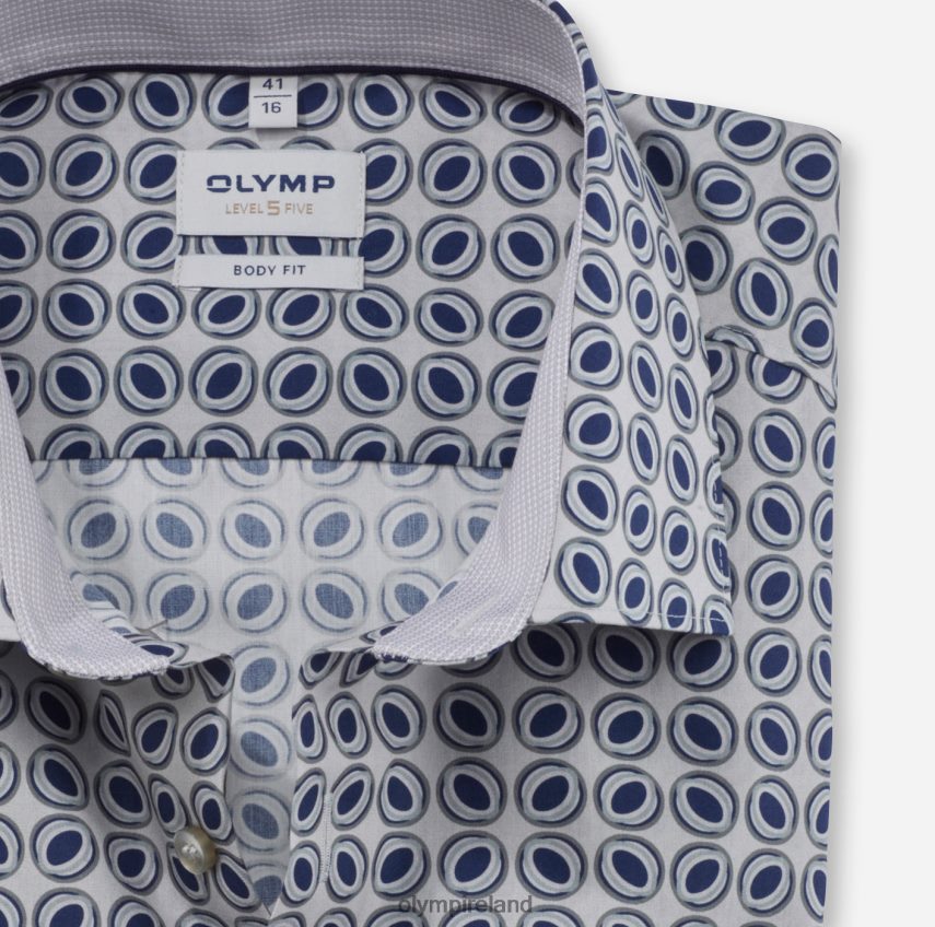 Clothing OLYMP Level Five Body Fit, Business Shirt, New York Kent, Taupe 24L846741