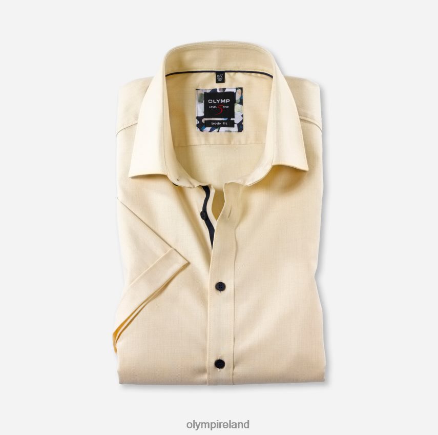 Clothing OLYMP Level Five Body Fit, Business Shirt, New York Kent, Yellow 24L846826
