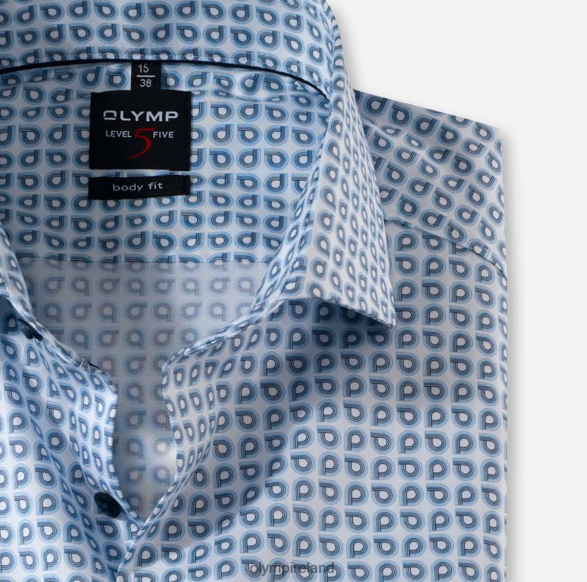 Clothing OLYMP Level Five Body Fit, Business Shirt, Royal Kent, Bleu 24L846818