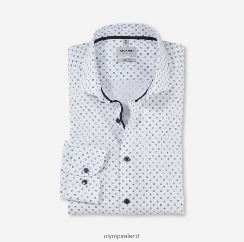 Clothing OLYMP Level Five Body Fit, Business Shirt, Royal Kent, Red 24L846524