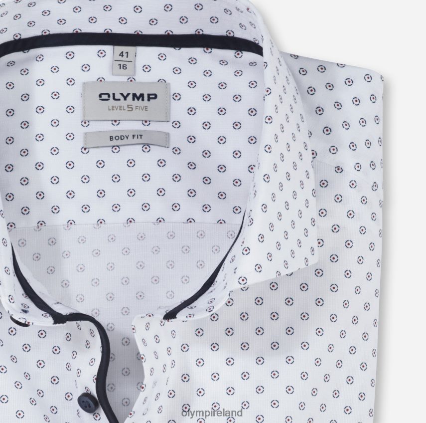 Clothing OLYMP Level Five Body Fit, Business Shirt, Royal Kent, Red 24L846524