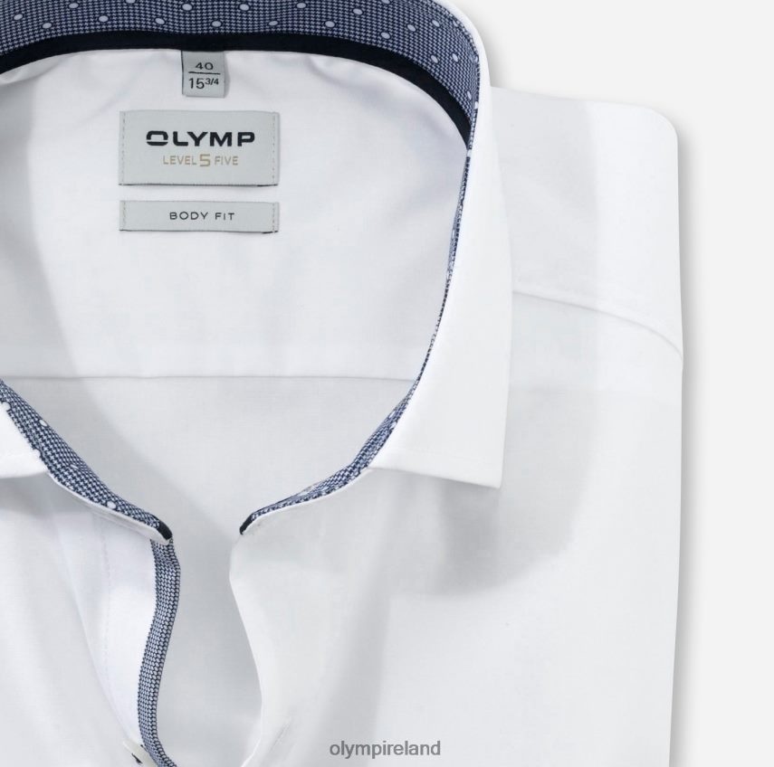 Clothing OLYMP Level Five Body Fit, Business Shirt, Royal Kent, White 24L846382