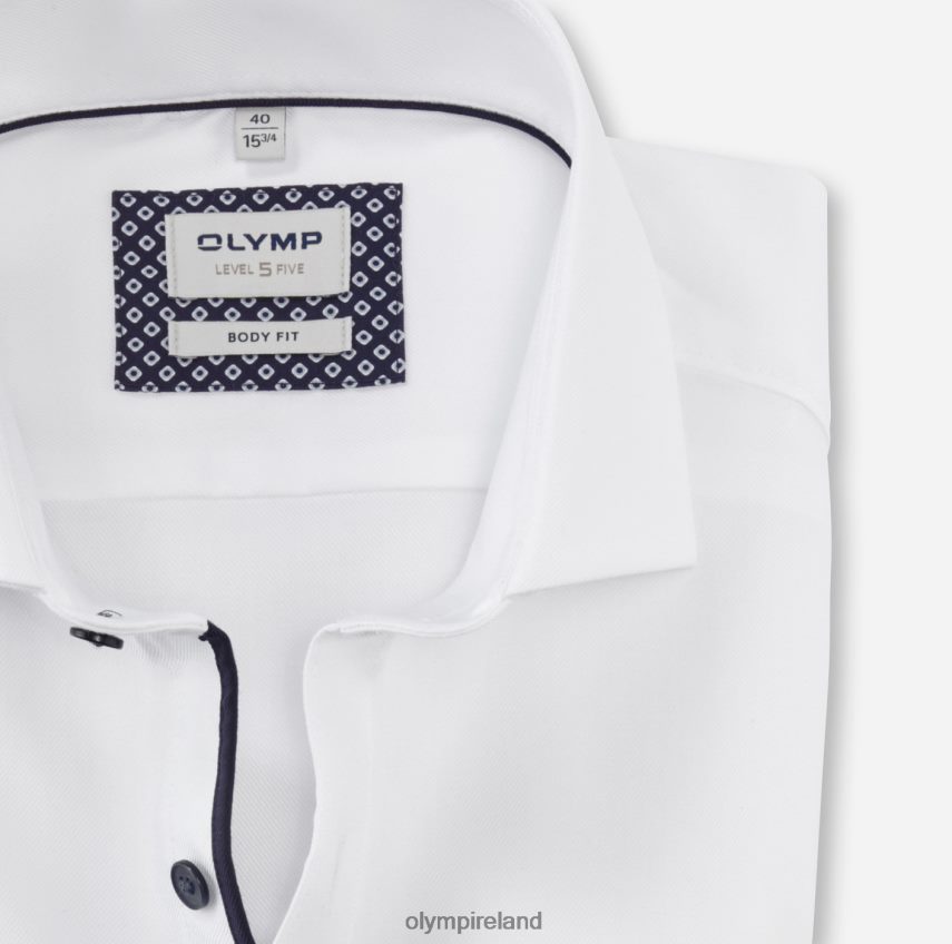 Clothing OLYMP Level Five Body Fit, Business Shirt, Royal Kent, White 24L846477