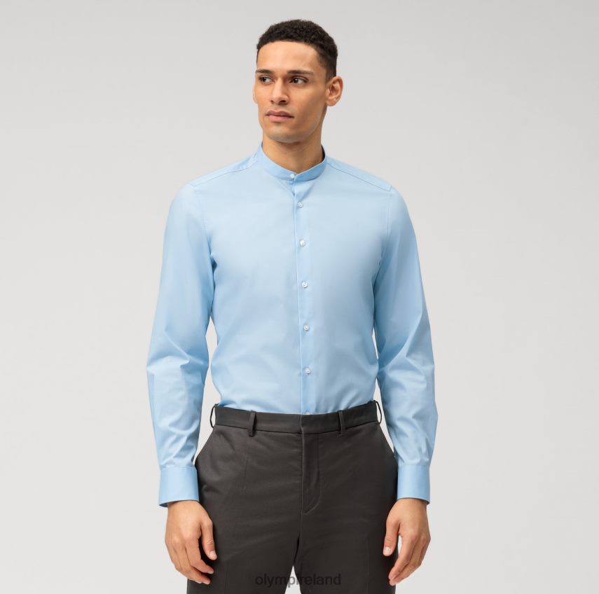 Clothing OLYMP Level Five Body Fit, Business Shirt, Stand-Up Collar, Light Blue 24L846574