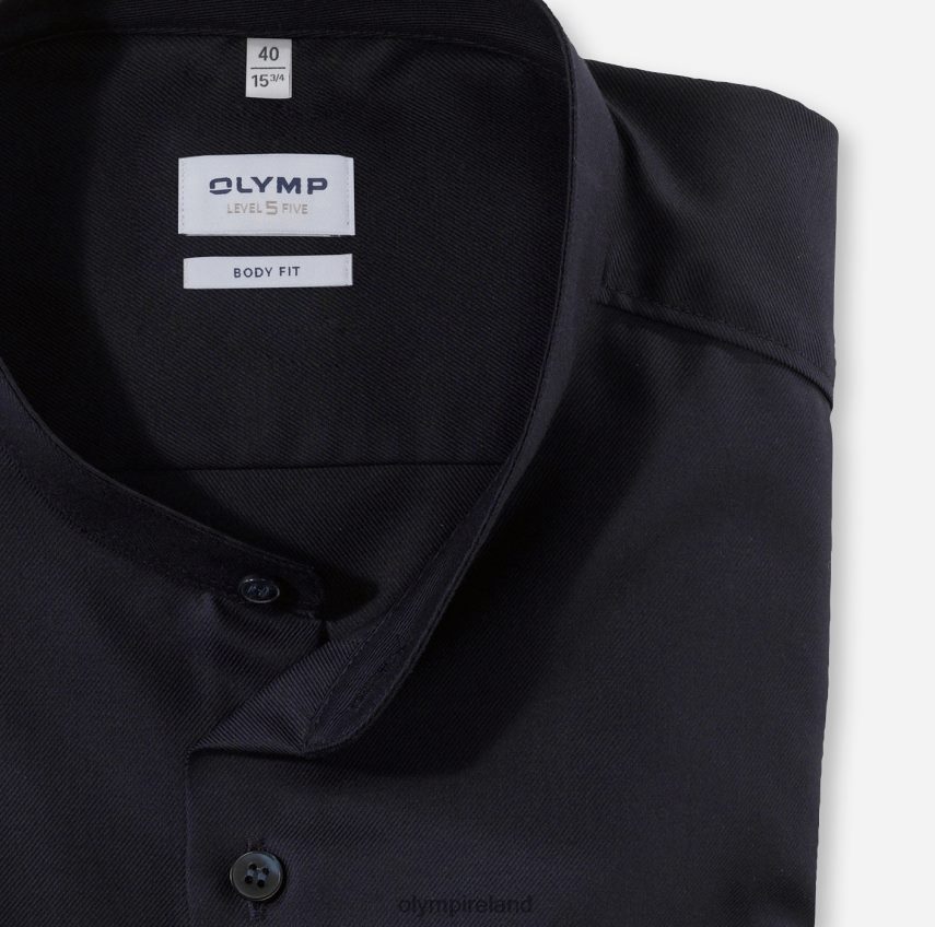 Clothing OLYMP Level Five Body Fit, Business Shirt, Stand-Up Collar, Midnight Blue 24L846402