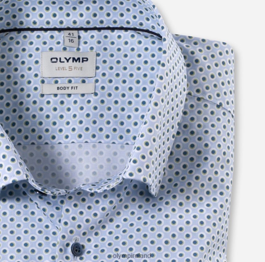 Clothing OLYMP Level Five Body Fit, Business Shirt, Under Button-Down, Lime 24L846386