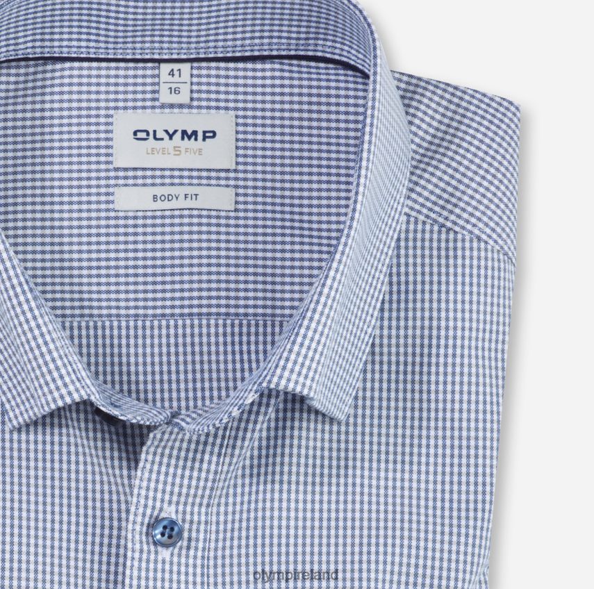 Clothing OLYMP Level Five Body Fit, Business Shirt, Under Button-Down, Taupe 24L846788