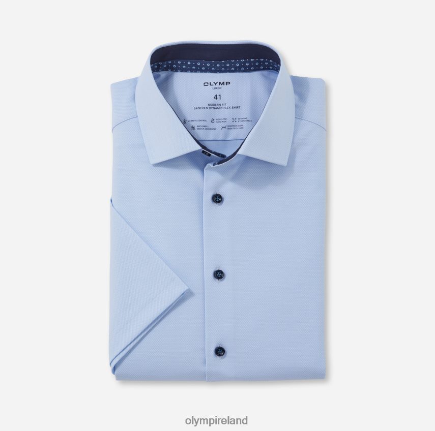 Clothing OLYMP Luxor 24/Seven Modern Fit, Business Shirt, Global Kent, Light Blue 24L8461127