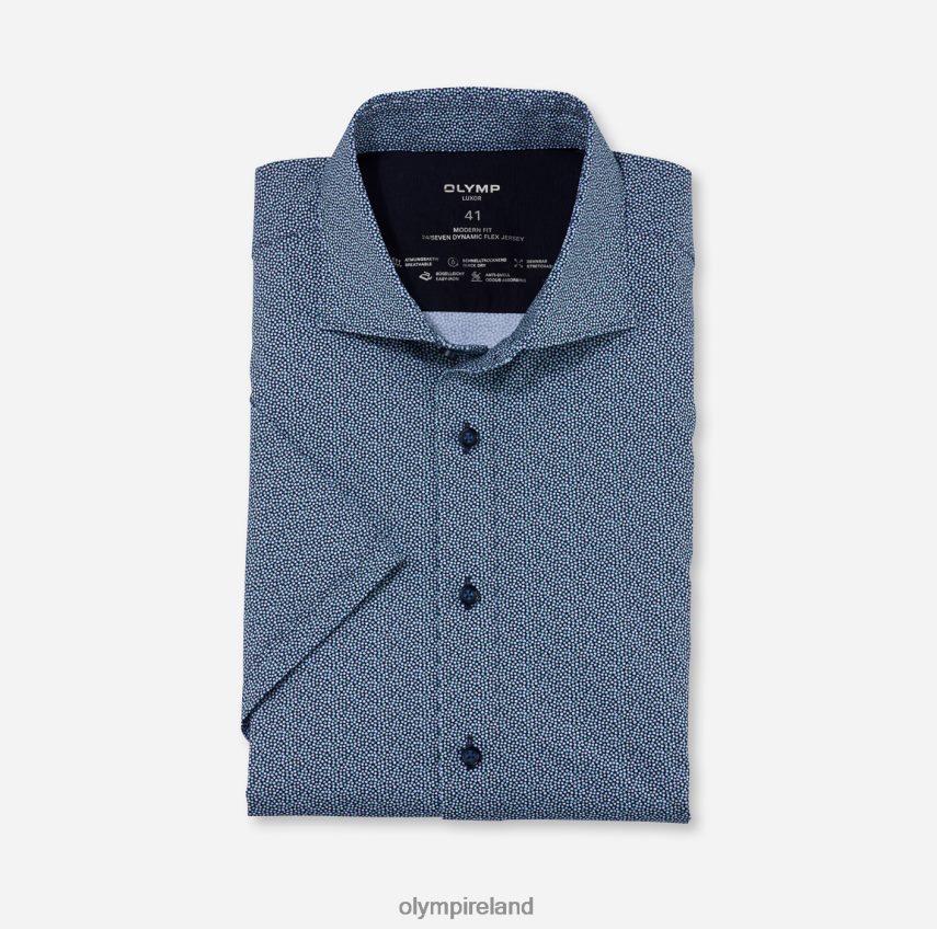 Clothing OLYMP Luxor 24/Seven Modern Fit, Business Shirt, Kent, Light Green 24L8461178