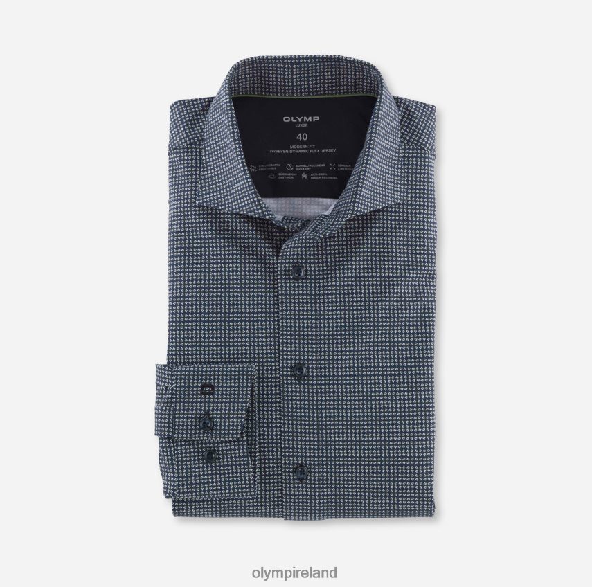 Clothing OLYMP Luxor 24/Seven Modern Fit, Business Shirt, Kent, Lime Green 24L846982