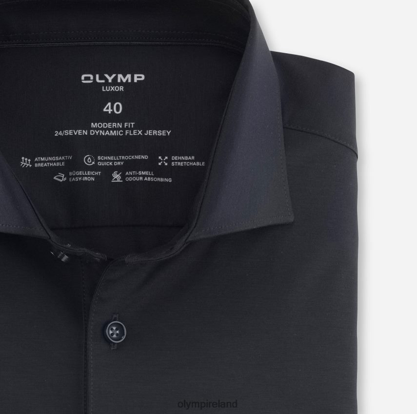 Clothing OLYMP Luxor 24/Seven Modern Fit, Business Shirt, Kent, Marine 24L8461336