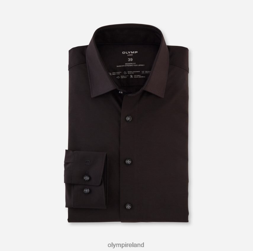 Clothing OLYMP Luxor 24/Seven Modern Fit, Business Shirt, Long Sleeve Extra Long, New Kent, Black 24L8461426