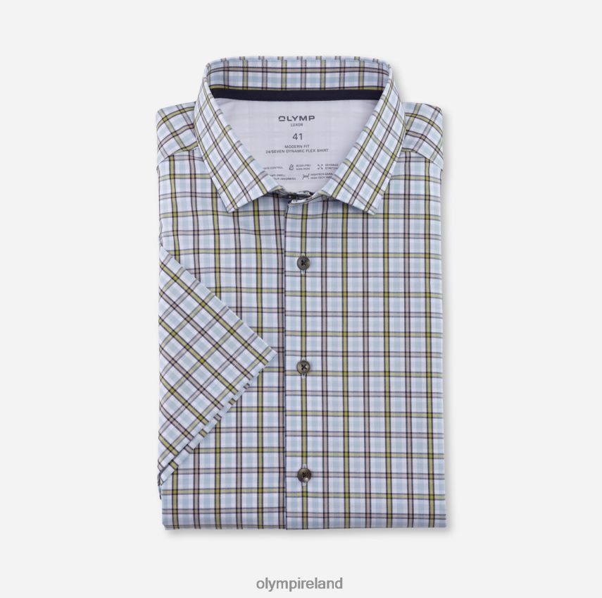 Clothing OLYMP Luxor 24/Seven Modern Fit, Business Shirt, Modern Kent, Lime 24L8461052