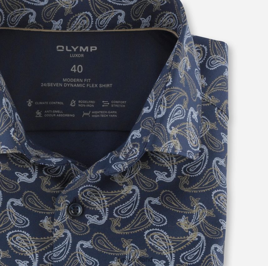 Clothing OLYMP Luxor 24/Seven Modern Fit, Business Shirt, Modern Kent, Natural 24L8461197