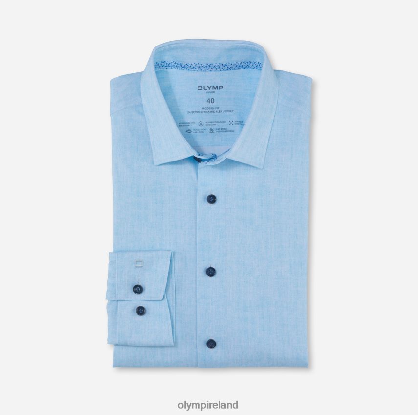 Clothing OLYMP Luxor 24/Seven Modern Fit, Business Shirt, New Kent, Aqua 24L8461147