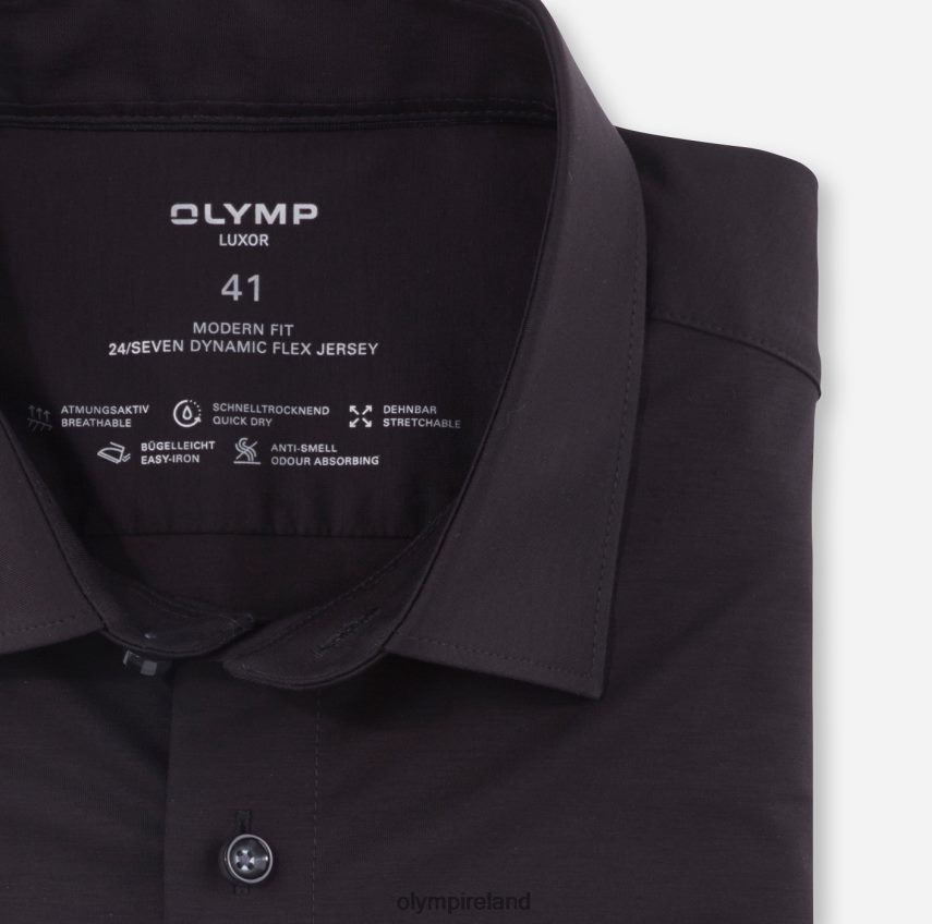 Clothing OLYMP Luxor 24/Seven Modern Fit, Business Shirt, New Kent, Black 24L846979