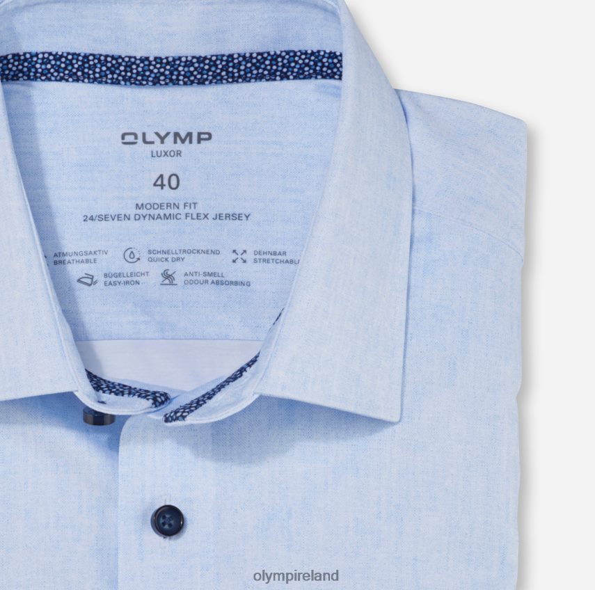 Clothing OLYMP Luxor 24/Seven Modern Fit, Business Shirt, New Kent, Bleu 24L8461091
