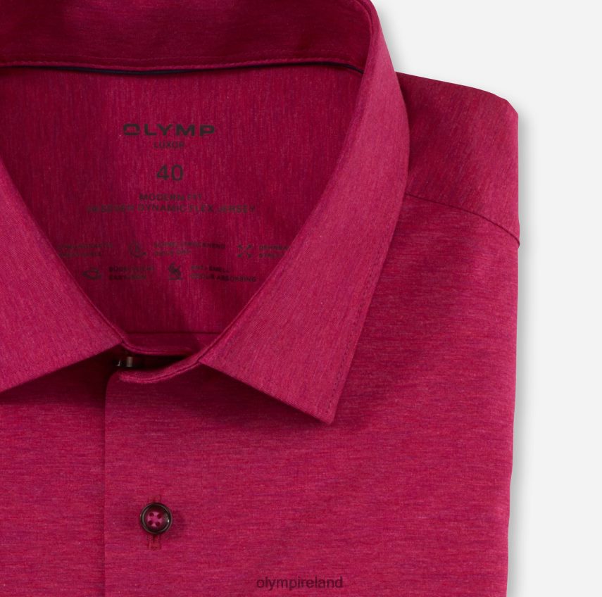 Clothing OLYMP Luxor 24/Seven Modern Fit, Business Shirt, New Kent, Fuchsia 24L8461095