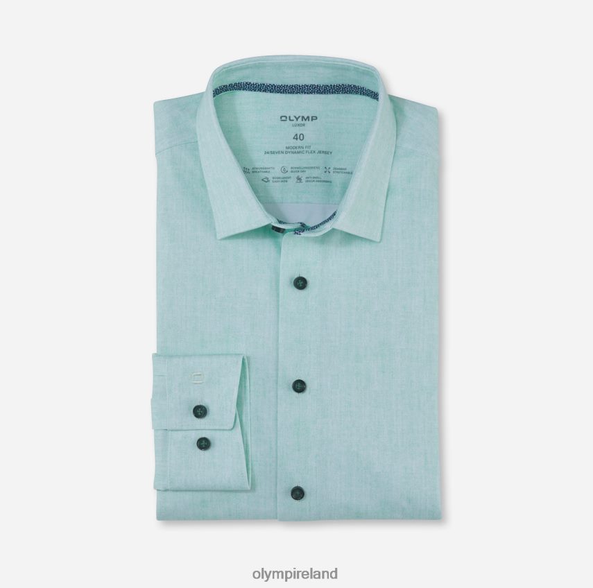 Clothing OLYMP Luxor 24/Seven Modern Fit, Business Shirt, New Kent, Light Green 24L8461210