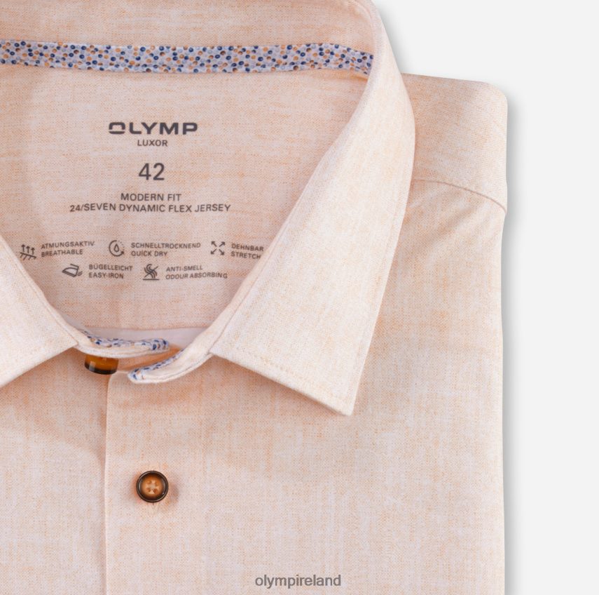 Clothing OLYMP Luxor 24/Seven Modern Fit, Business Shirt, New Kent, Mandarin 24L8461198